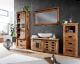 3S Frankenmöbel »Cosma« Massivholz Badezimmer-Standregal niedrig