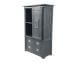 3S Frankenmöbel »Cosma« Massivholz Highboard I grau