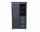 3S Frankenmöbel »Cosma« Massivholz Highboard II grau