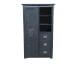 3S Frankenmöbel »Cosma« Massivholz Highboard II grau