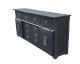 3S Frankenmöbel »Cosma« Massivholz Sideboard IV grau