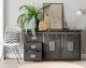 3S Frankenmöbel »Cosma« Massivholz Sideboard V grau