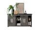 3S Frankenmöbel »Cosma« Massivholz Sideboard V grau