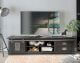 3S Frankenmöbel »Cosma« Massivholz TV Board II grau