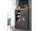 3S Frankenmöbel »Country« Massivholz Highboard grau