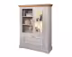 3S Frankenmöbel »Country« Massivholz Highboard weiss