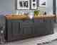 3S Frankenmöbel »Country« Massivholz Sideboard l grau