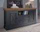 3S Frankenmöbel »Country« Massivholz Sideboard ll grau
