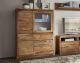 3S Frankenmöbel »New York« Sheesham Massivholz Highboard small Artikelbild 1