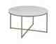 Actona »Alisma« Couchtisch rund weiß/gold