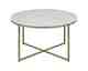 Actona »Alisma« Couchtisch rund weiß/gold