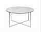Actona »Alisma« Couchtisch rund weiß/silber