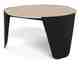 Actona »Altea« Couchtisch rund Keramik Travertin hellbeige