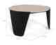 Actona »Altea« Couchtisch rund Keramik Travertin hellbeige