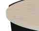 Actona »Altea« Couchtisch rund Keramik Travertin hellbeige
