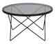 Actona »Cuxton« Couchtisch rund Rauchglas