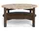 Actona »Dorsett« Couchtisch rund Marmor Latte, Gestell Eiche Rauch