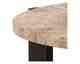 Actona »Dorsett« Couchtisch rund Marmor Latte, Gestell Eiche Rauch