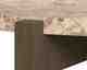 Actona »Dorsett« Couchtisch rund Marmor Latte, Gestell Eiche Rauch