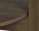 Actona »Dorsett« Couchtisch rund Marmor Latte, Gestell Eiche Rauch