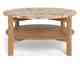 Actona »Dorsett« Couchtisch rund Marmor Latte, Gestell Eiche