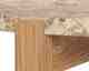 Actona »Dorsett« Couchtisch rund Marmor Latte, Gestell Eiche