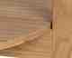 Actona »Dorsett« Couchtisch rund Marmor Latte, Gestell Eiche
