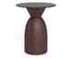 Actona »Ferrol« Couchtisch rund Marmor Cocoa braun