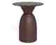 Actona »Ferrol« Couchtisch rund Marmor Cocoa braun