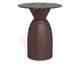 Actona »Ferrol« Couchtisch rund Marmor Cocoa braun