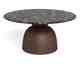 Actona »Ferrol« Couchtisch rund Marmor Cocoa braun