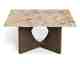 Actona »Foley« Couchtisch Marmor Latte, Gestell Eiche