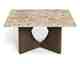 Actona »Foley« Couchtisch Marmor Latte, Gestell Eiche