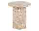Actona »Naxos« Ecktisch rund Marmor Latte