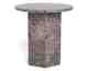 Actona »Naxos« Ecktisch rund Marmor Marron braun