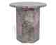 Actona »Naxos« Ecktisch rund Marmor Marron braun