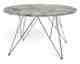 Actona »Prunus« Couchtisch rund Marmor Marron braun, Gestell Chrom