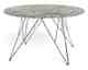 Actona »Prunus« Couchtisch rund Marmor Marron braun, Gestell Chrom