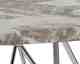 Actona »Prunus« Couchtisch rund Marmor Marron braun, Gestell Chrom