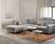 Actona »Prunus« Couchtisch rund Marmor Marron braun, Gestell schwarz