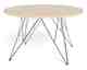 Actona »Prunus« Couchtisch rund Travertin beige, Gestell Chrom