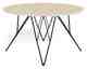 Actona »Prunus« Couchtisch rund Travertin beige, Gestell schwarz