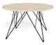Actona »Prunus« Couchtisch rund Travertin beige, Gestell schwarz