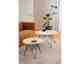 Actona »Prunus« Couchtisch rund Travertin beige, Gestell schwarz