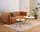 Actona »Prunus« Couchtisch rund Travertin beige, Gestell schwarz