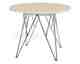 Actona »Prunus« Ecktisch rund Travertin beige, Gestell Chrom