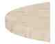 Actona »Prunus« Ecktisch rund Travertin beige, Gestell Chrom