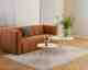 Actona »Prunus« Ecktisch rund Travertin beige, Gestell Chrom