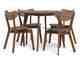Actona »Roxby« Essgruppe rund 5-teilig Walnuss Furnier