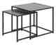 Actona »Seaford« Couchtisch-Set Esche schwarz Dekor